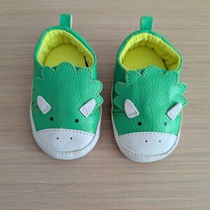 Cat & Jack Dinosaur Green, Slip-On Infant Boy Shoes 0-3M